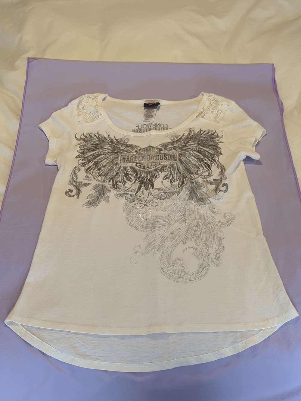Harley Davidson S Cream Top